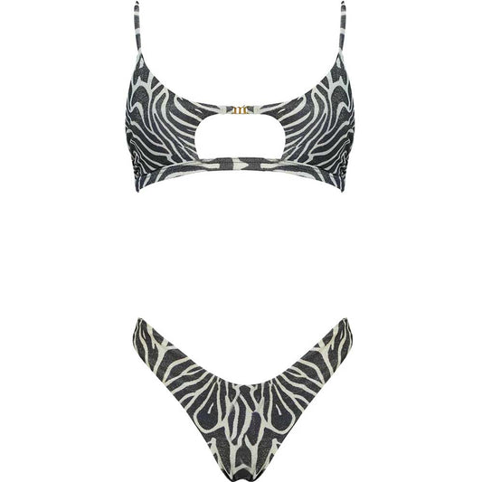 LM - Matinée Bikini Olivia zebrato bianco