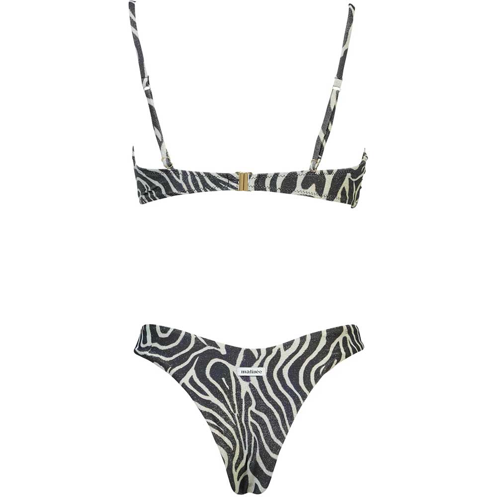 LM - Matinée Bikini Olivia zebrato bianco