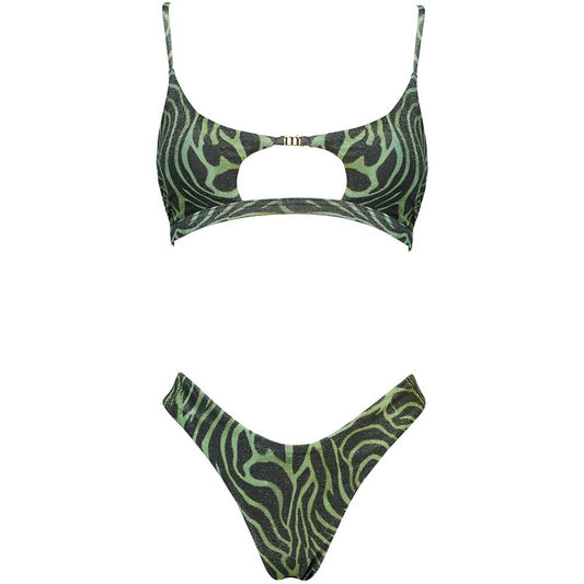 LM - Matinée Bikini Olivia zebrato verde