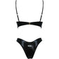LM - Matinée Bikini Arianna lycra lamè nero