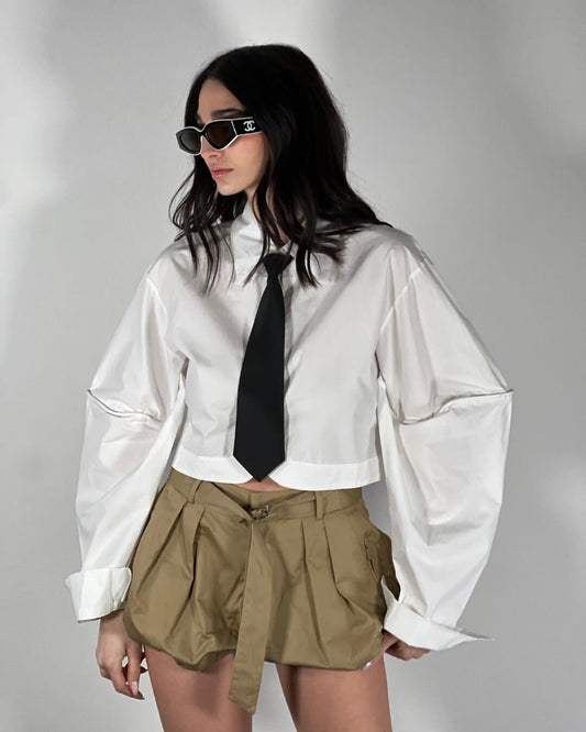 OF - Camicia Hannah bianco con cravatta