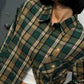 OF - Camicia Square verde con strass