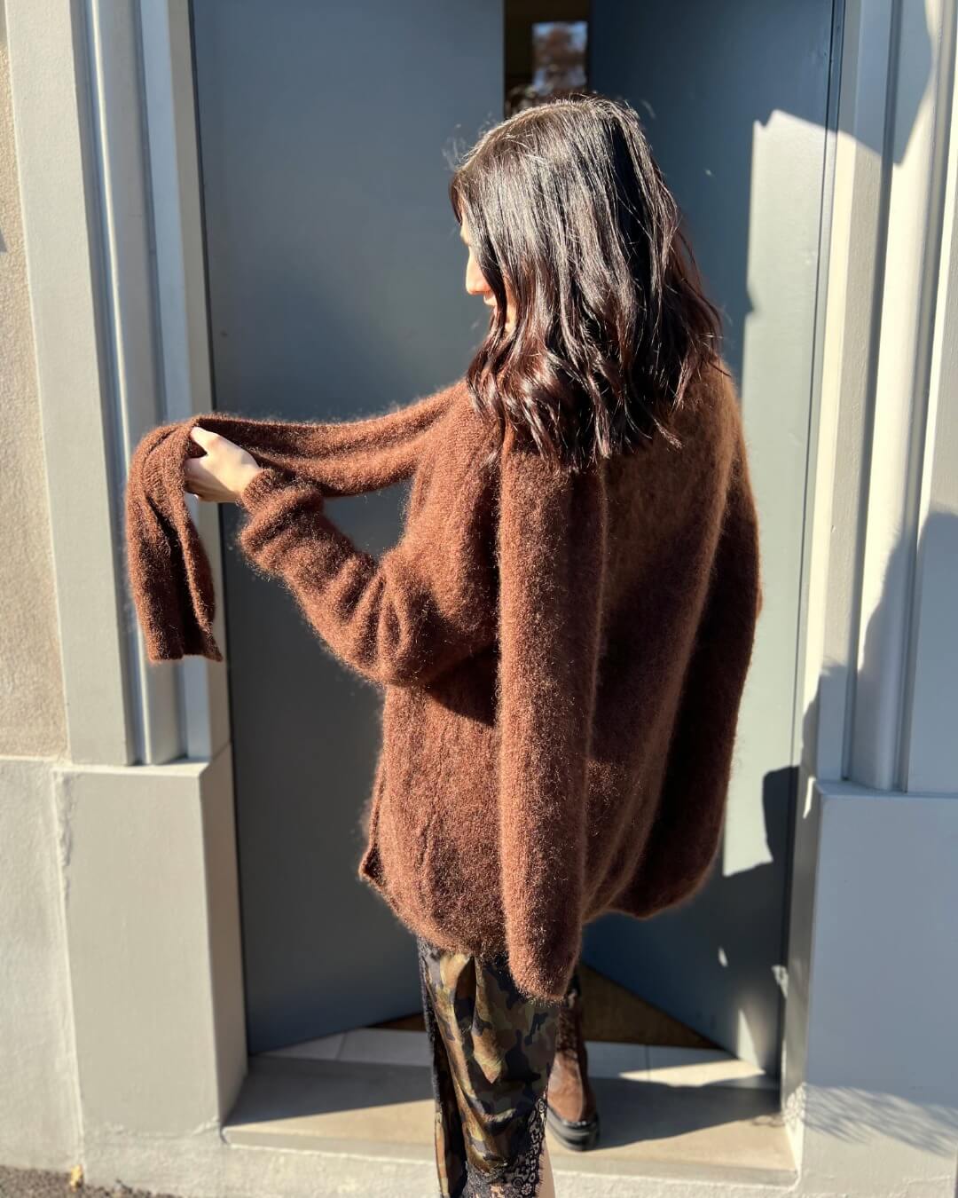 OF - LUMINA Cardigan Mikasa marrone