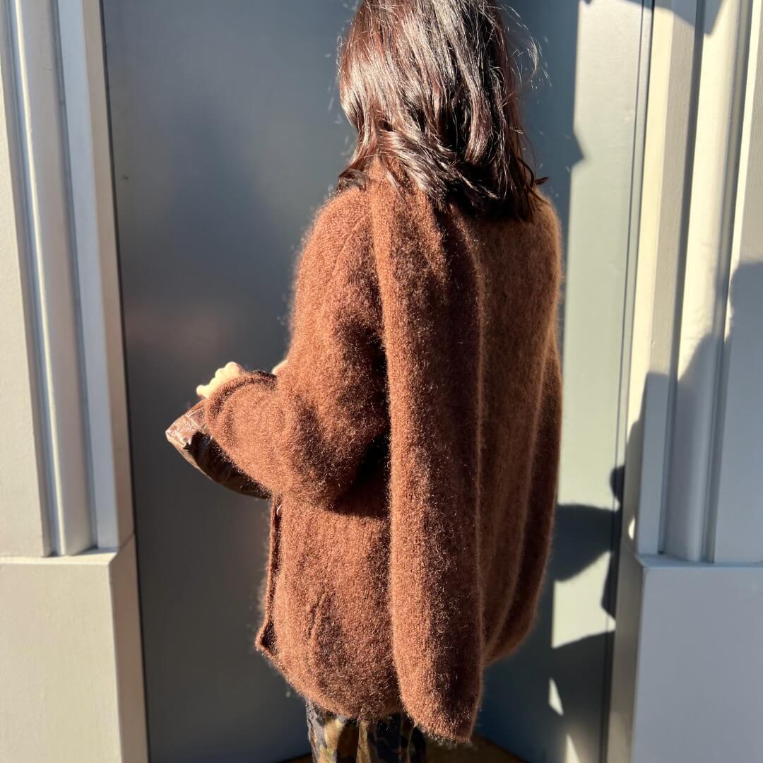 OF - LUMINA Cardigan Mikasa marrone