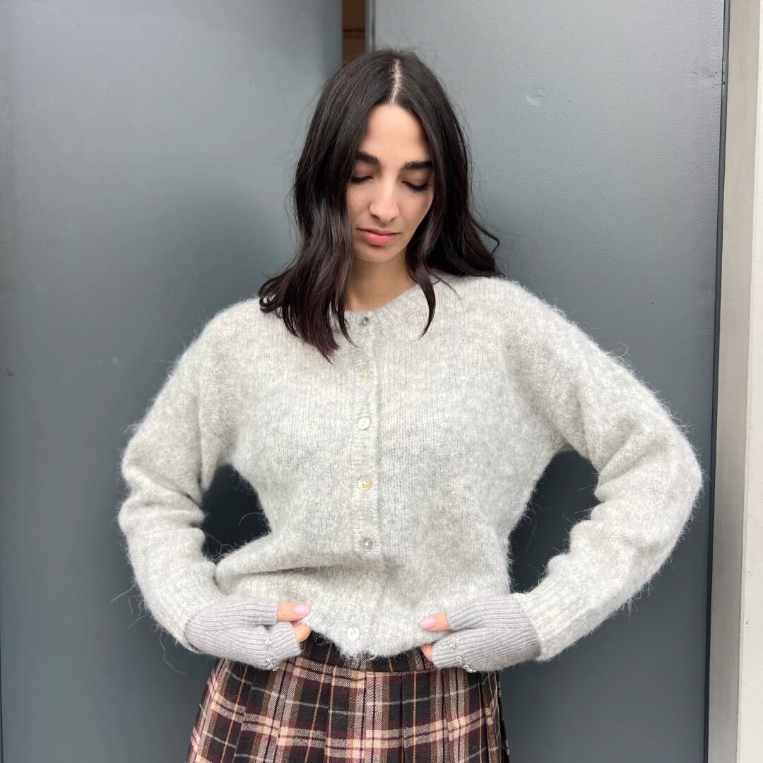 LM - Cardigan Myu grigio