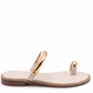 LM - Ciabattina Luther avorio con accessorio oro