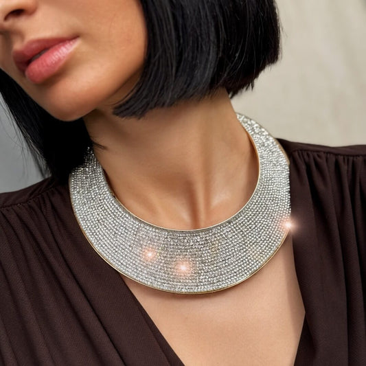 LM - Collana Cleo oro strass