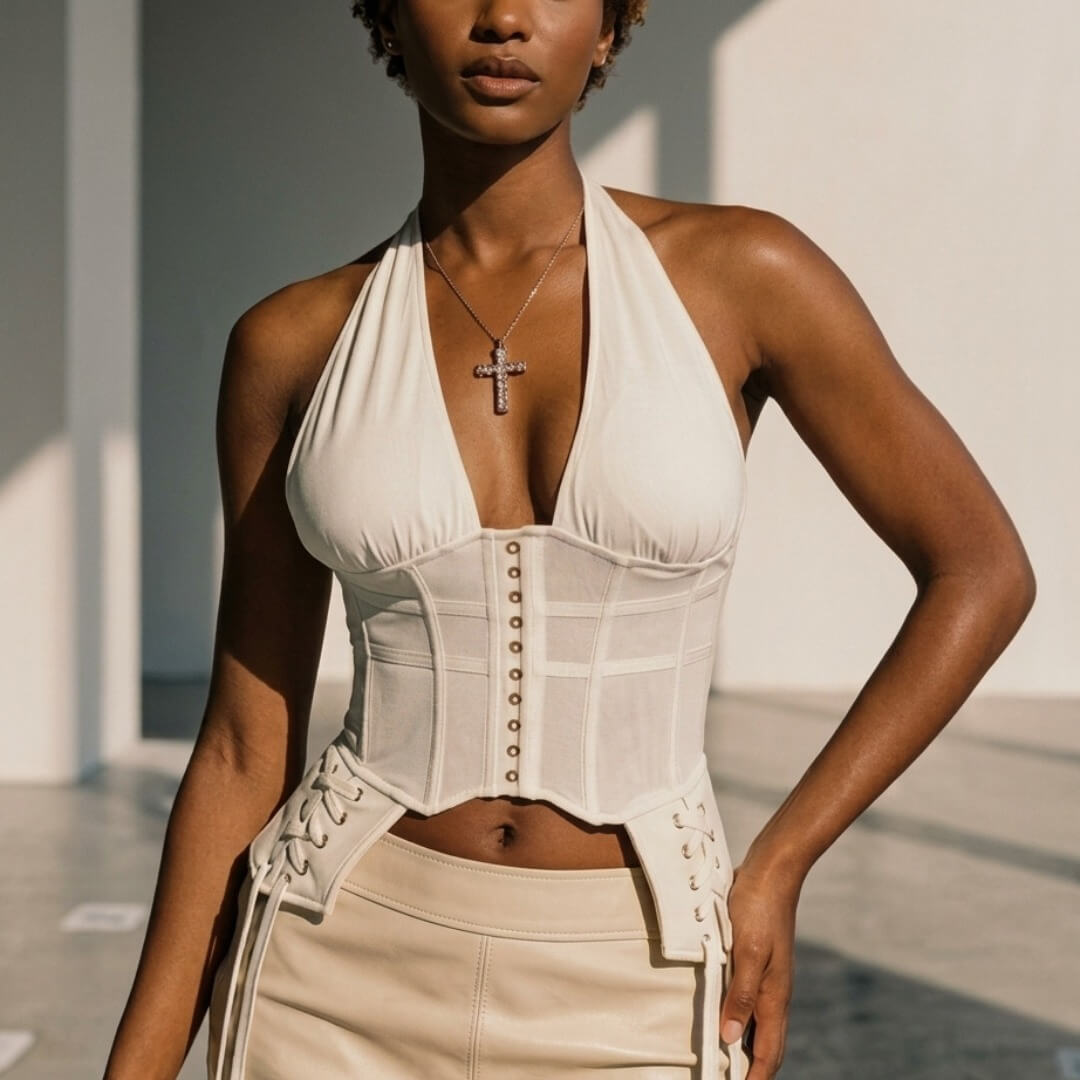 LM - Corsetto Dafne bianco