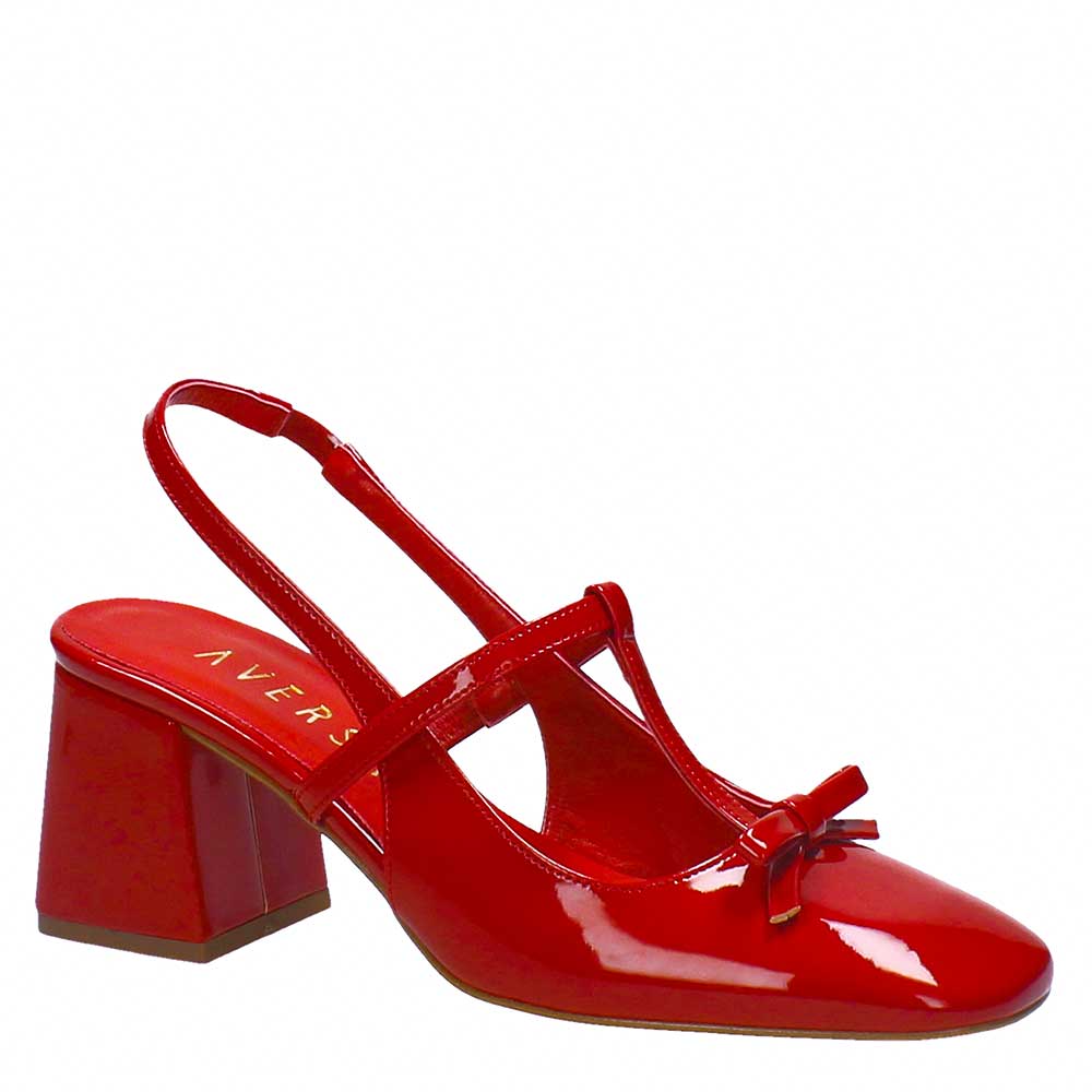 LM - Tacco Dorothy in vernice rosso