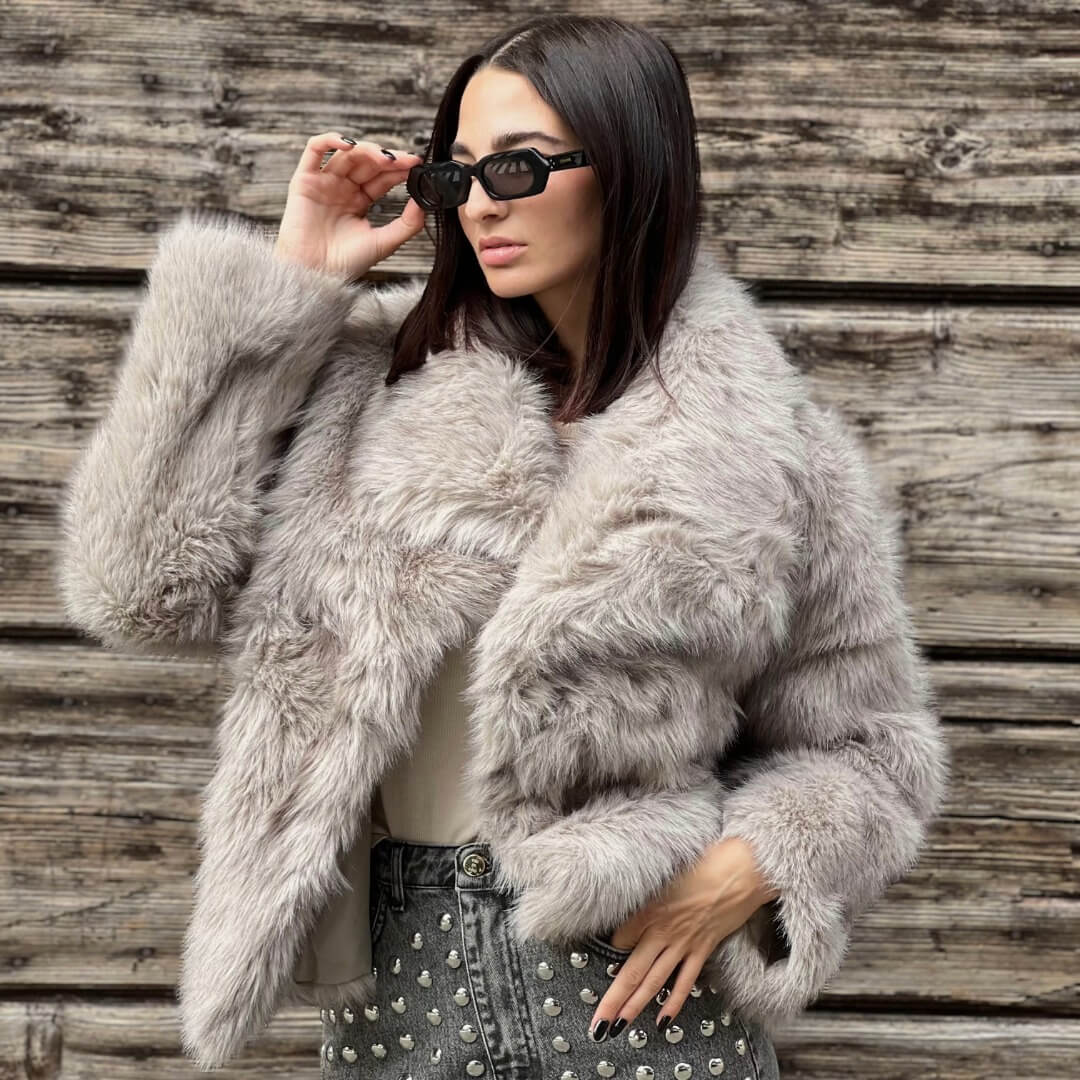 LM - Ecopelliccia Loren grigio