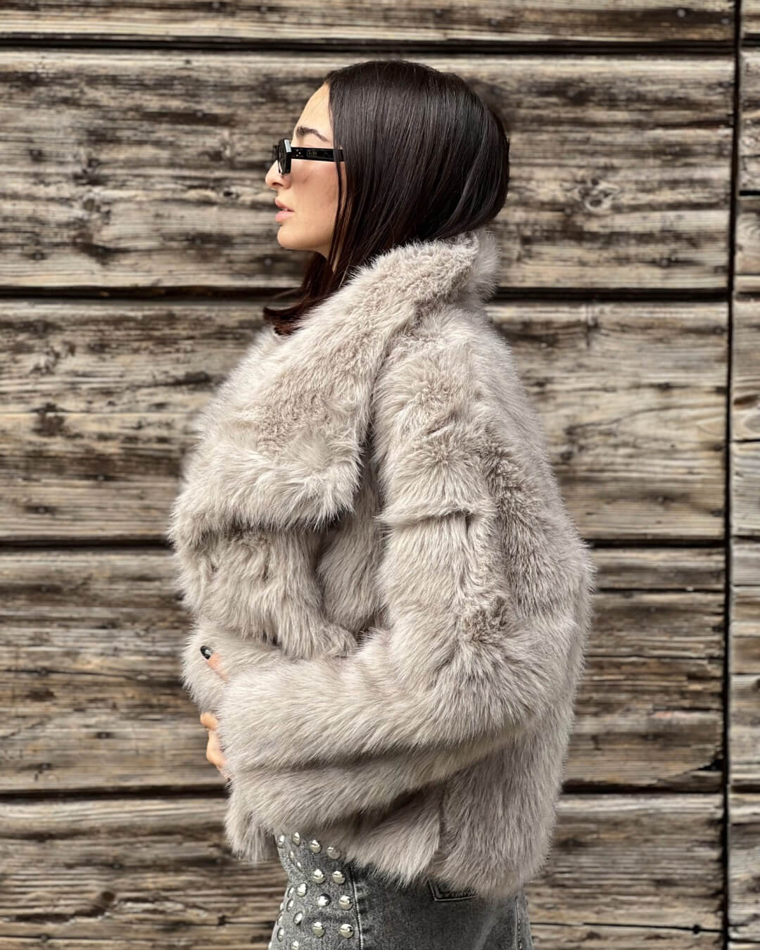 OF - Ecopelliccia Loren grigio