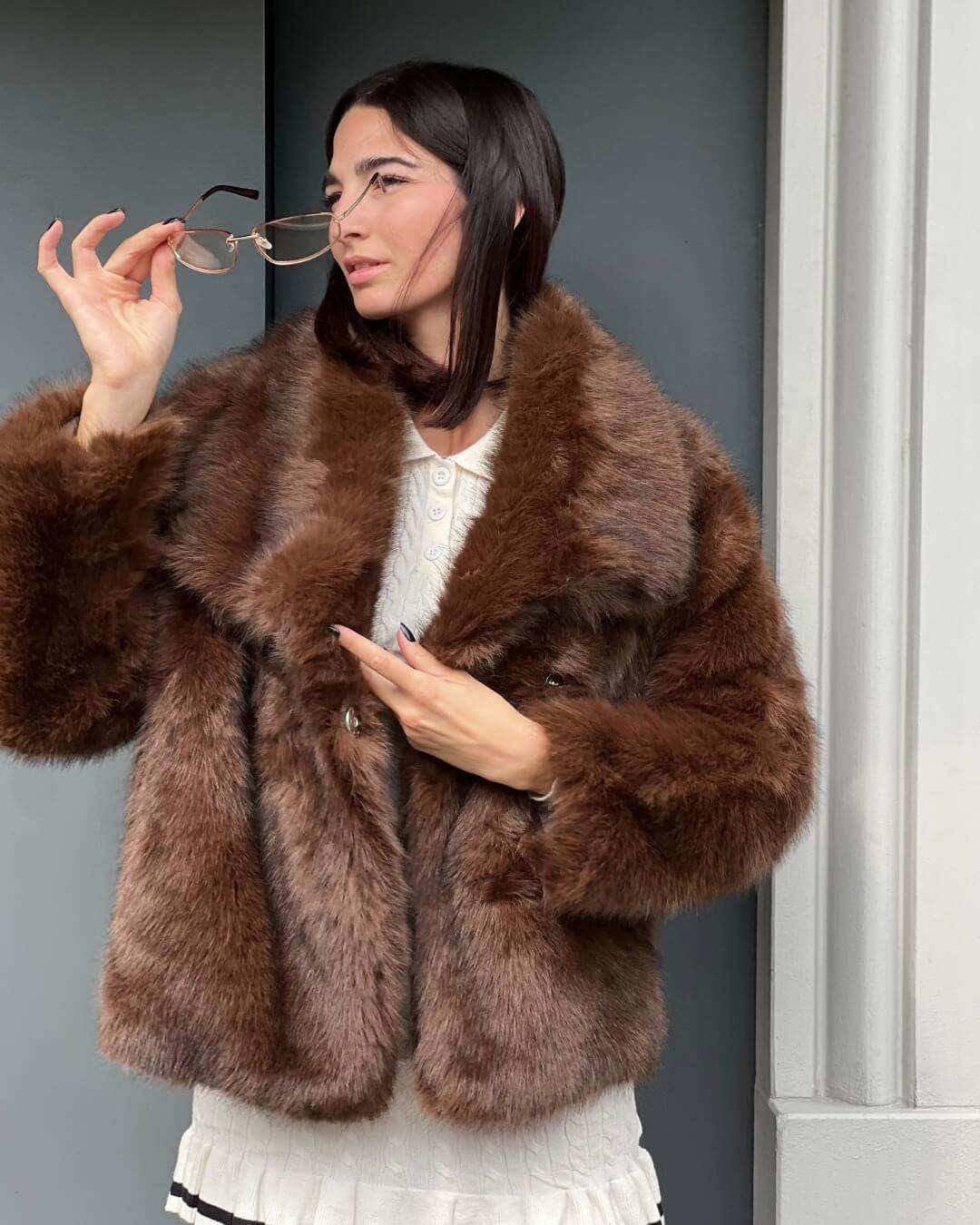 OF  - Ecopelliccia Loren marrone