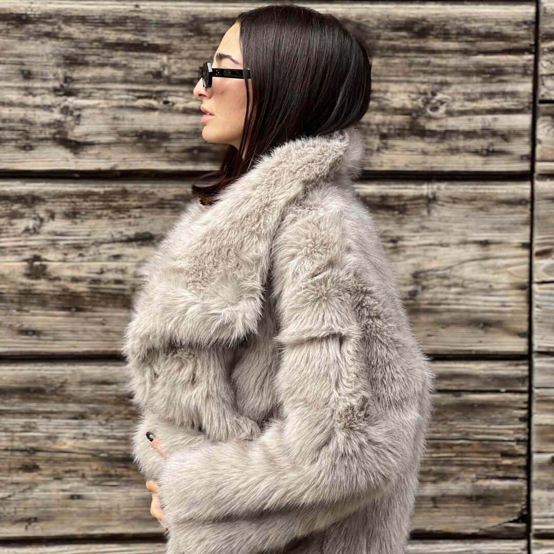 OF - Ecopelliccia Loren grigio