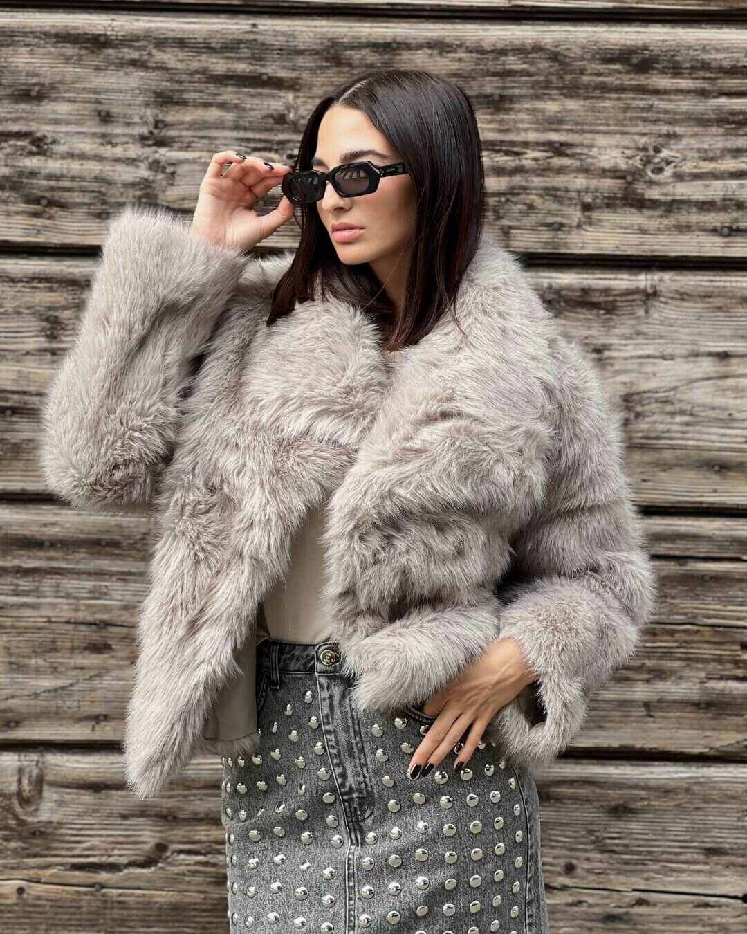 OF - Ecopelliccia Loren grigio