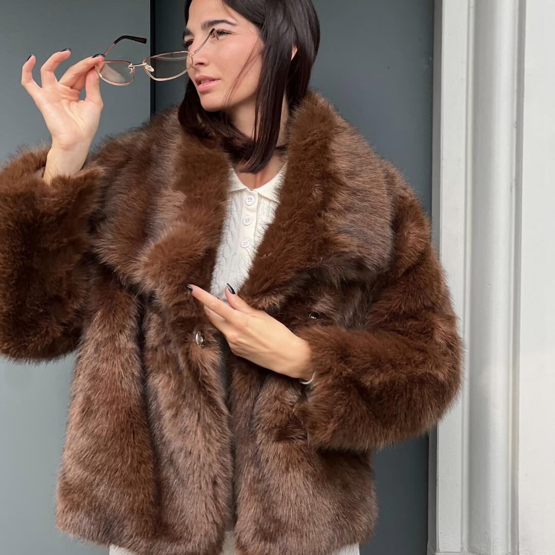 LM - Ecopelliccia Loren marrone