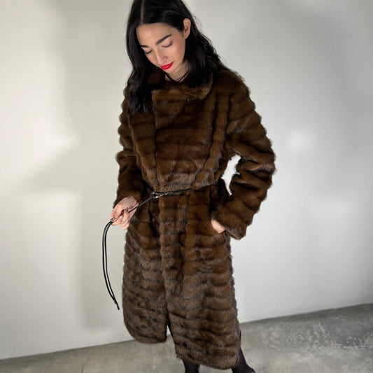 LM - Ecopelliccia Chicago marrone