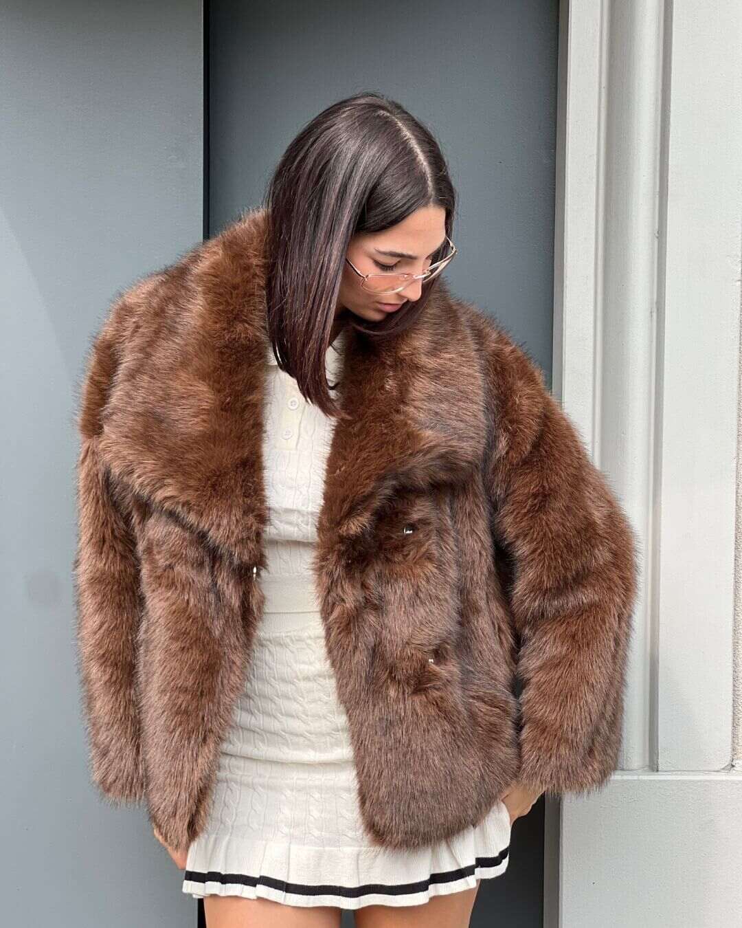 OF - Ecopelliccia Loren marrone