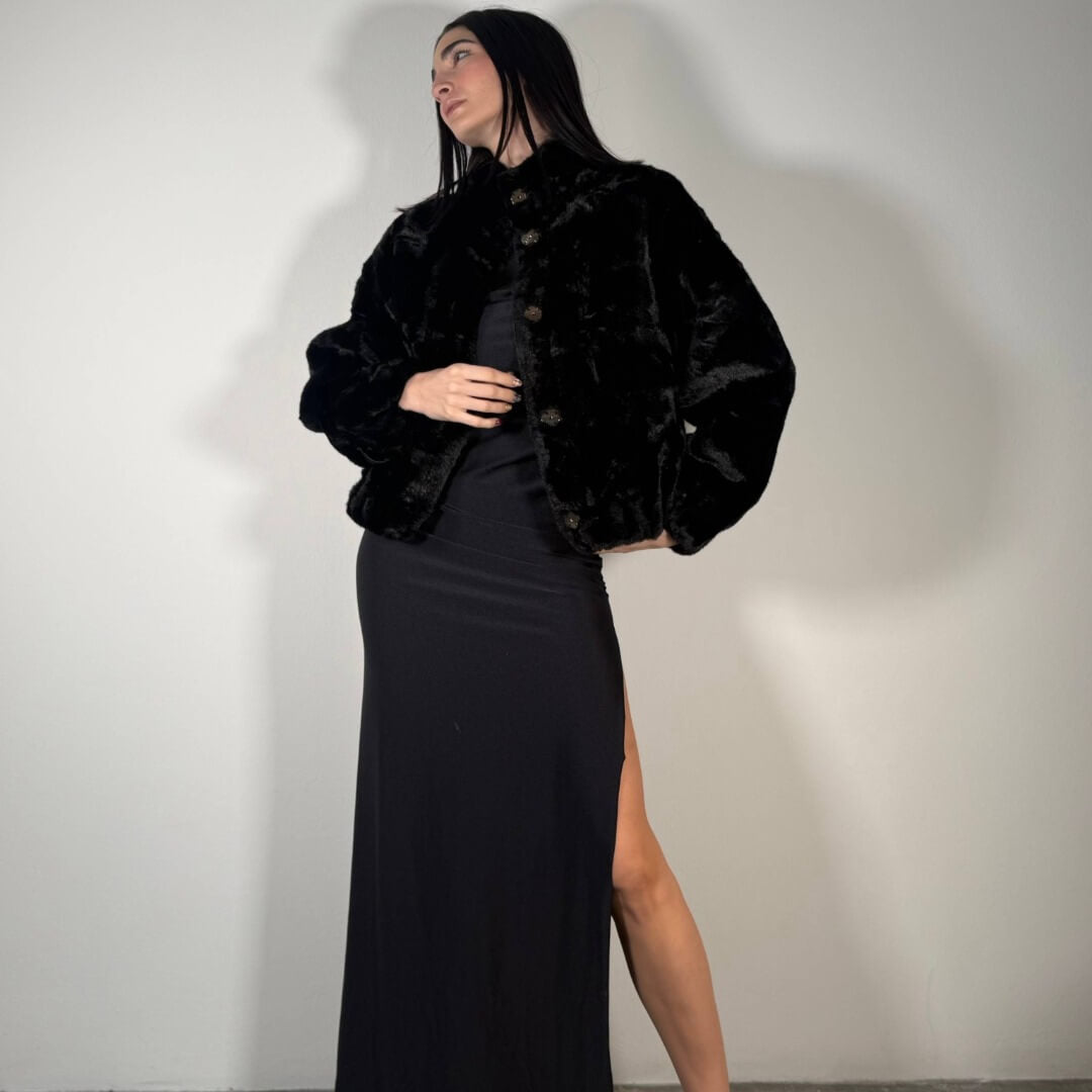 OF - Ecopelliccia Diana nero