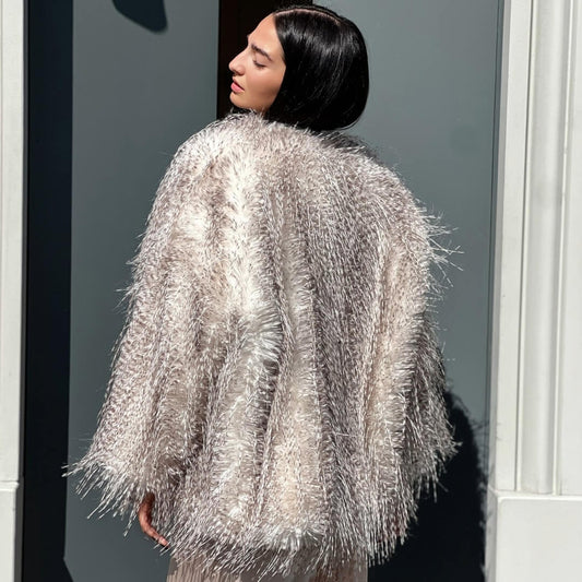 OF - Ecopelliccia Kara grigio