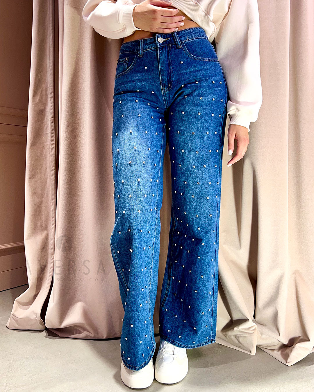 LM - Jeans Bolly con pietre