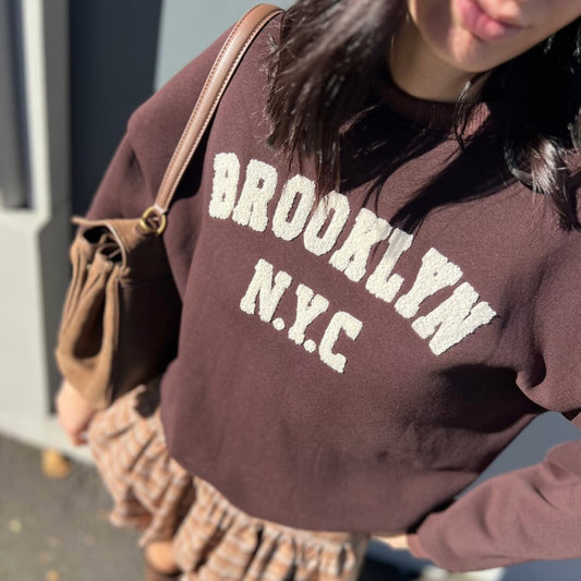 LM - Felpa Brooklyn marrone