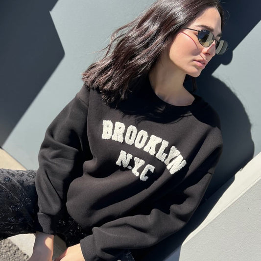LM - Felpa Brooklyn nero