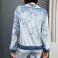 OF - Hinnominate Felpa full zip ciniglia celeste