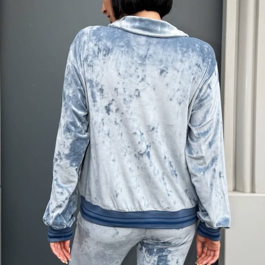 OF - Hinnominate Felpa full zip ciniglia celeste