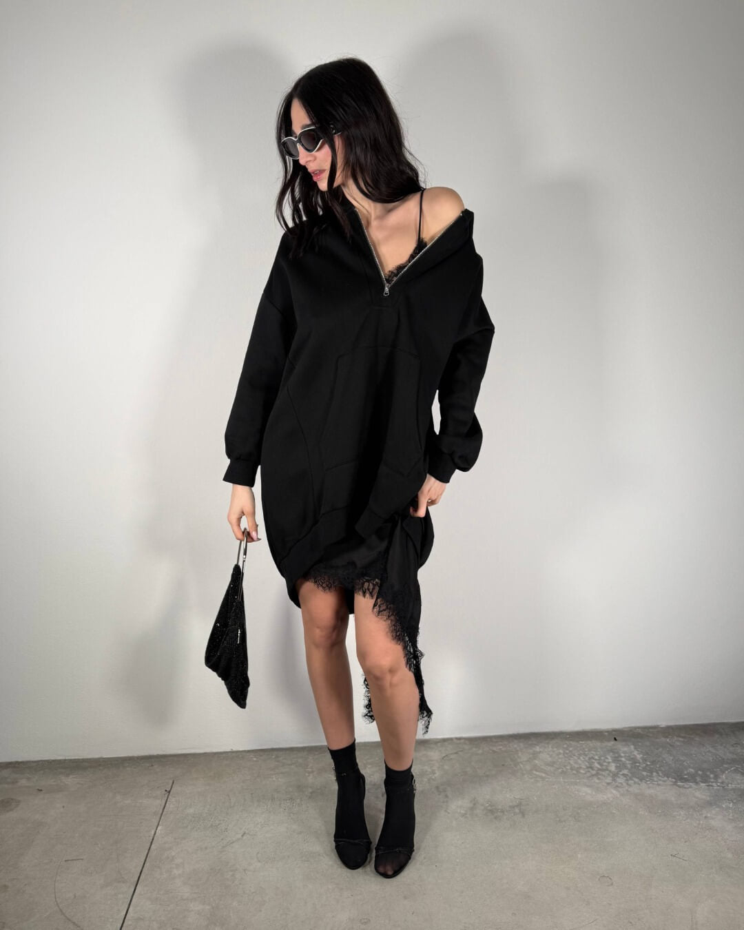 OF - Felpa Priscilla nero