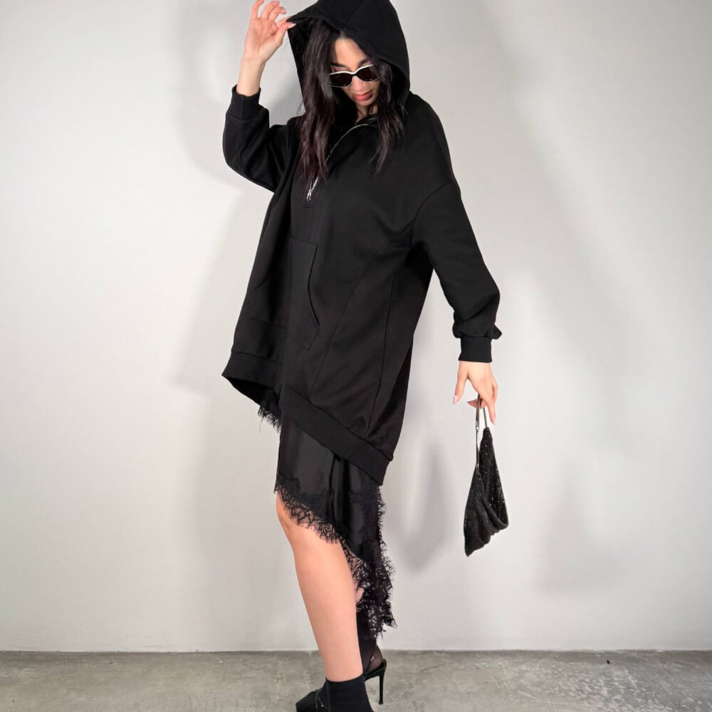 OF - Felpa Priscilla nero