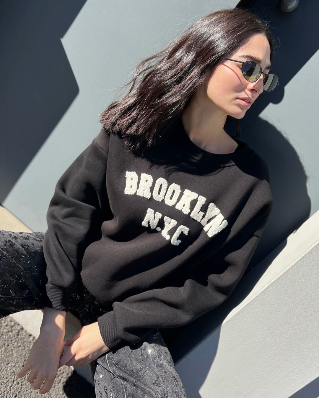 OF - Felpa Brooklyn nero