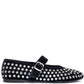 LM - Ballerina Gioia velluto nero con pietre