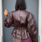 OF - Giacca Betty ecopelle bordeaux