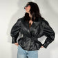 LM - Giacca Betty ecopelle nero