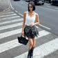 OF - Gonna Timo mimetico con zip