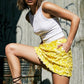 OF - Gonna Bice paillettes giallo