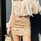 LM - Gonna Bice paillettes beige