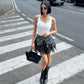 OF - Gonna Timo mimetico con zip