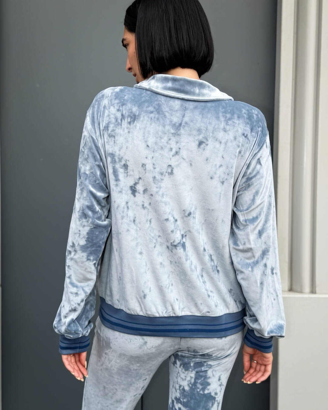 OF - Hinnominate Felpa full zip ciniglia celeste