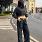 OF - Hinnominate Pantalone a palazzo old nero