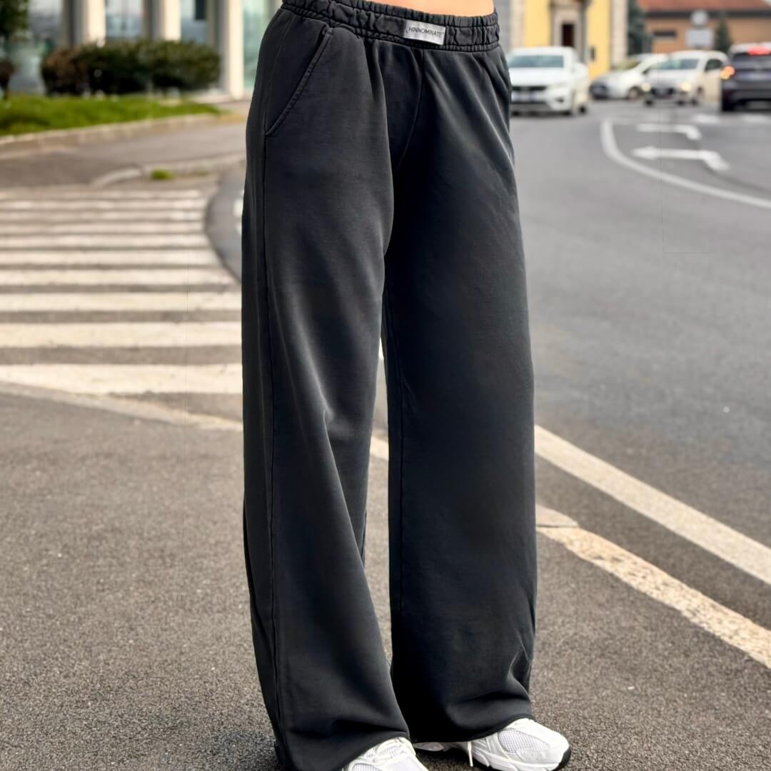 LM - Hinnominate Pantalone a palazzo old nero