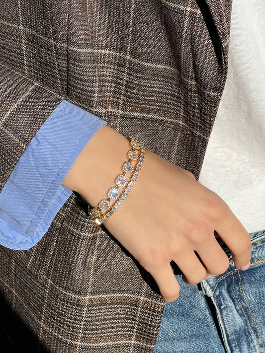 LM - Bracciale Heartie acciaio gold