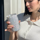 LM - Travel Tumbler strass argento pavè