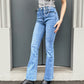 LM - Jeans Dumpy light blue a zampa