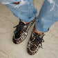 LM - Mocassino Zoe stringato animalier