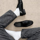 LM - Mocassino Elton croco nero