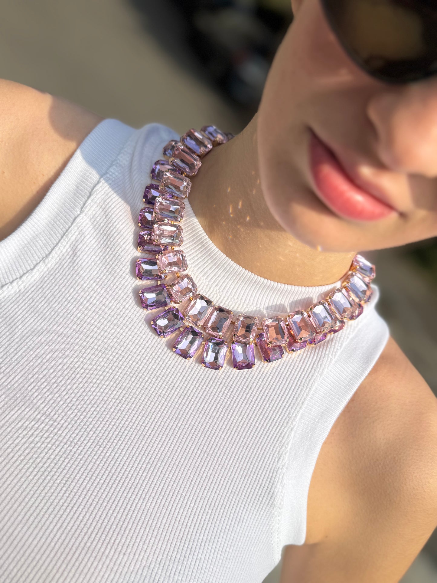 LM - Collana Marble mix rosè