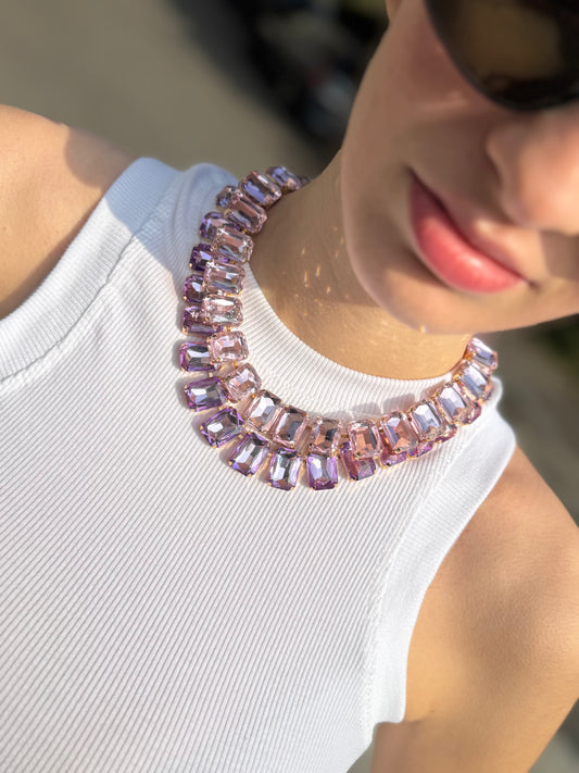 LM - Collana Marble mix rosè