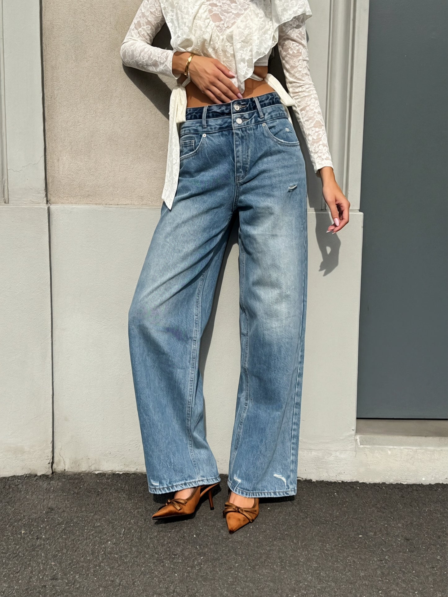 LM - Jeans Stefy double denim blue