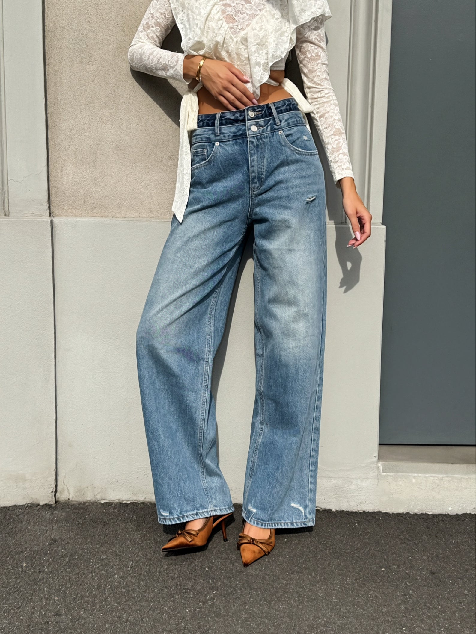 LM - Jeans Stefy double denim blue